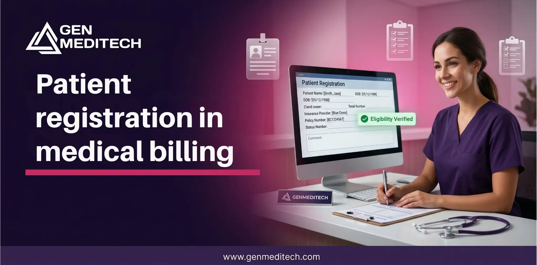 Patient Registration in Medical Billing | GenMeditech