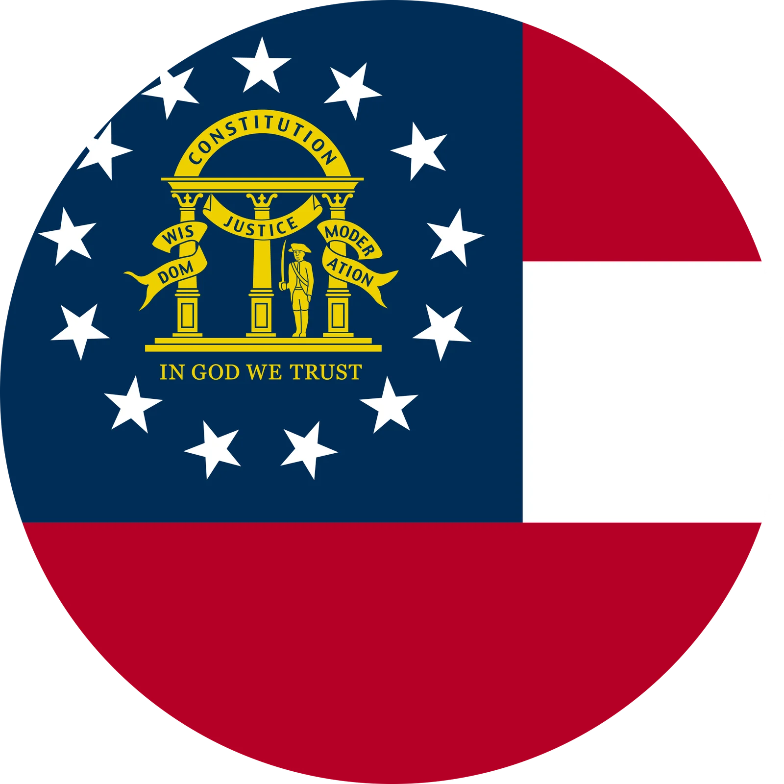 Flag of US Georgia Flat Round 1 2048x2048 1