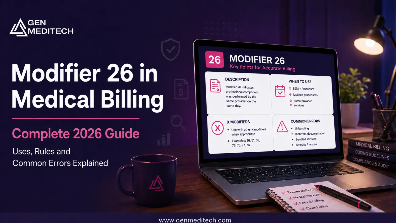 Modifier 26 in medical billing